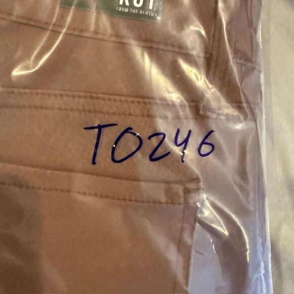 NWT KUT from the Kloth Connie High Rise Fab Ab Ankle Skiny Jeans Coated Wine 8 - Picture 16 of 16